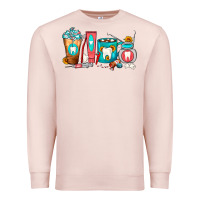 Pale Pink Dentist Coffee Cups Premium Sweatshirt - FaDigitalArtStudio