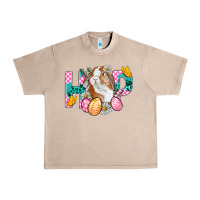 French Oak Hop Bunny Easter Urban Heavy Tee - BundleAndBundleShop