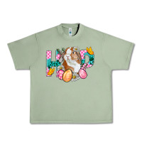 Oil Green Hop Bunny Easter Urban Heavy Tee - BundleAndBundleShop