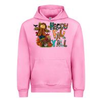 Fuchsia Pink happy fall y all Urban Hoodie - CowhideDigitalArt