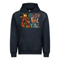 Navy happy fall y all Urban Hoodie - CowhideDigitalArt