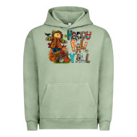 Pigment Oil Green happy fall y all Urban Hoodie - CowhideDigitalArt