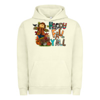Pigment Pistachio happy fall y all Urban Hoodie - CowhideDigitalArt