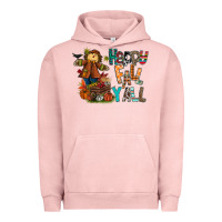 Pigment Salmon happy fall y all Urban Hoodie - CowhideDigitalArt