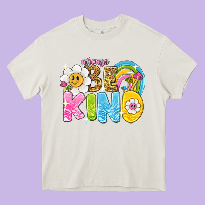 Always Be Kind Heavy Core Tee Designed By Nancycooperartshop