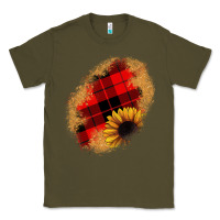 Army Green sunflower Christmas patch Classic Tee - JahusDesignShop