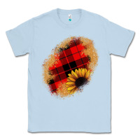 Dusty Blue sunflower Christmas patch Classic Tee - JahusDesignShop