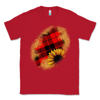 Red sunflower Christmas patch Classic Tee - JahusDesignShop