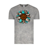 Cloud Rock sunflower cowhide Vintage Tee - JahusDesignShop