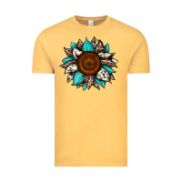 Vintage Mustard sunflower cowhide Vintage Tee - JahusDesignShop