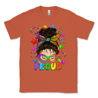 Copper LGBTQ+ Messy Bun With Colorful Stars Classic Tee - BundleAndBundleShop