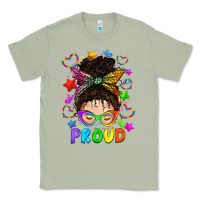 Lgbtq+ Messy Bun With Colorful Stars Classic Tee | Teevron