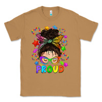 Toasted Coconut LGBTQ+ Messy Bun With Colorful Stars Classic Tee - BundleAndBundleShop