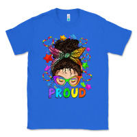 True Royal LGBTQ+ Messy Bun With Colorful Stars Classic Tee - BundleAndBundleShop