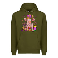 Army Green mardi gras pig Premium Hoodie - OliviaCreatesArt