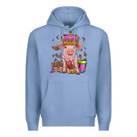 Colony Blue mardi gras pig Premium Hoodie - OliviaCreatesArt