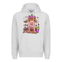 Dove Grey mardi gras pig Premium Hoodie - OliviaCreatesArt
