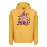 Mustard mardi gras pig Premium Hoodie - OliviaCreatesArt