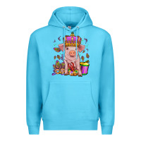 Ocean Blue mardi gras pig Premium Hoodie - OliviaCreatesArt