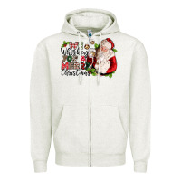 Oatmeal Heather we whiskey you a merry christmas Zipper Hoodie - CowGirlArtShop