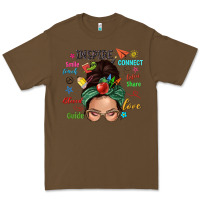 Cacao Teacher messy bun caucasian Premium Tee - NancyCooperArtShop