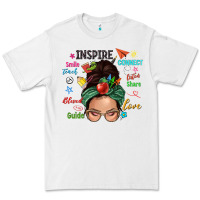 White Teacher messy bun caucasian Premium Tee - NancyCooperArtShop