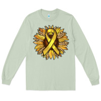 Matcha Child Cancer Awareness Sunflower Long Sleeve Tee - RanaPortraitStore