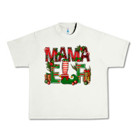 Pistachio Christmas Mama Elf Urban Heavy Tee - BundleAndBundleShop