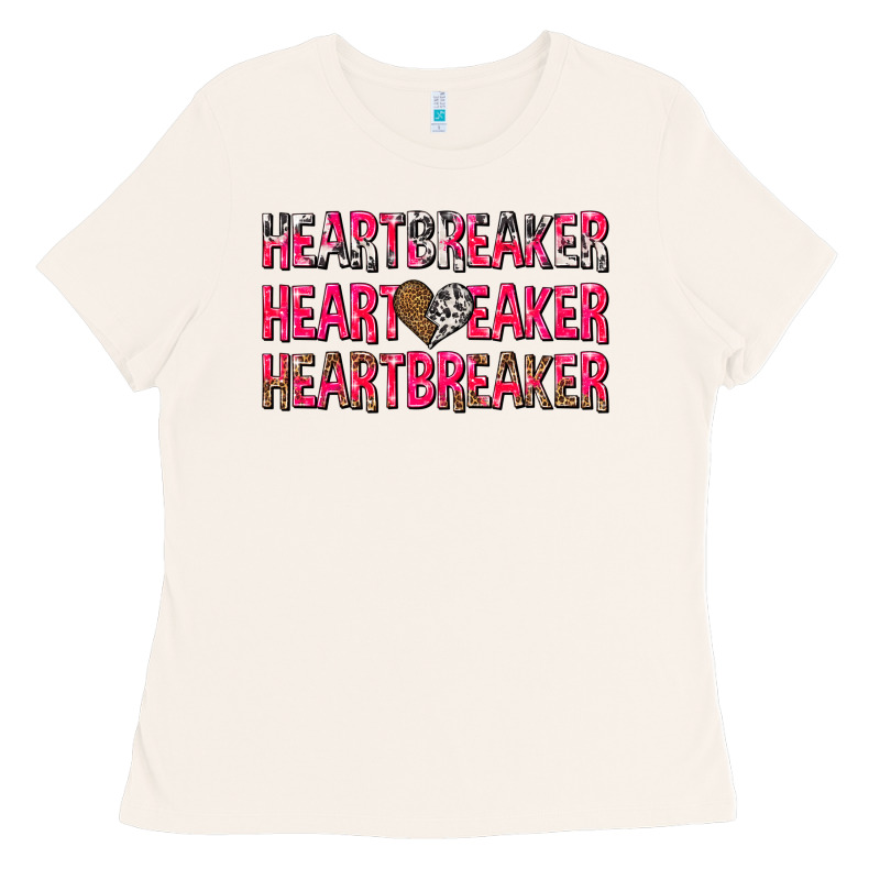 Heartbreaker With Leopard And Cowhide Ladies Tee by NancyCooperArtShop | Teevron