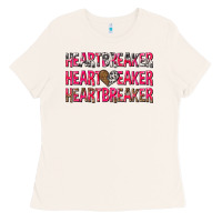 Bone heartbreaker with leopard and cowhide Ladies Tee - NancyCooperArtShop