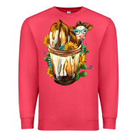 Cardinal Simmental Cow Bobba Cup Premium Sweatshirt - FaDigitalArtStudio