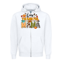 White one thankful mama Zipper Hoodie - CowGirlArtShop