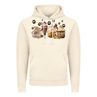 Vintage Artic Dog Mom Coffee Lover Coffee Cups Vintage Hoodie - MaliasSmallBusiness