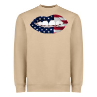 Mushroom Lips American Flag Heavyweight Sweatshirt - Bettercallsaul