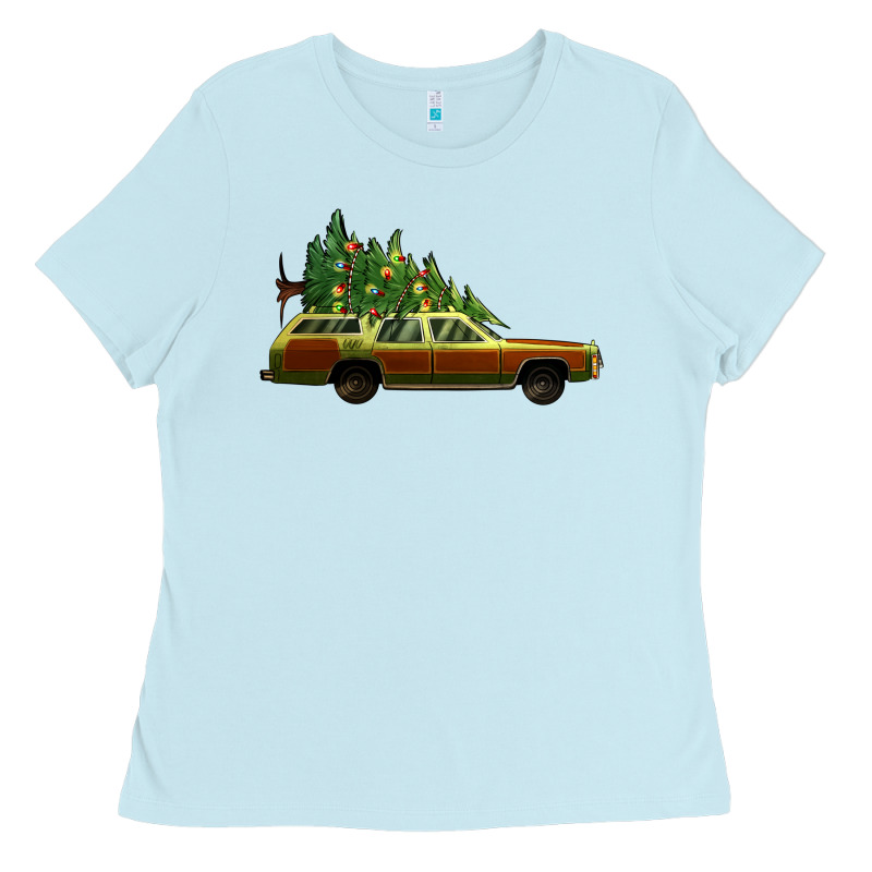 Christmas Vacation Car Ladies Tee by Jasminsmagicworld | Teevron