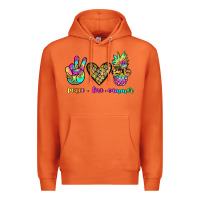 Carrot peace love summer Premium Hoodie - JahusDesignShop