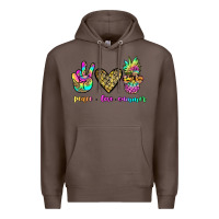 Coffee peace love summer Premium Hoodie - JahusDesignShop