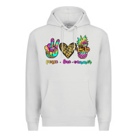 Dove Grey peace love summer Premium Hoodie - JahusDesignShop