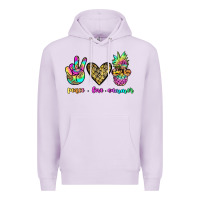 Lilac peace love summer Premium Hoodie - JahusDesignShop