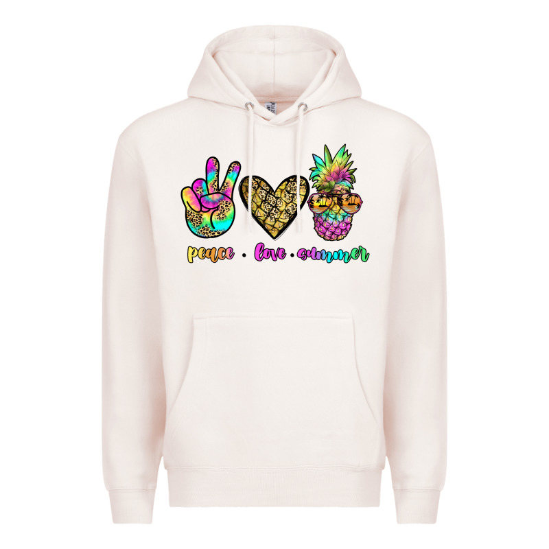 Peace Love Summer Premium Hoodie by JahusDesignShop | Teevron