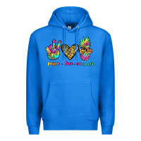 True Royal peace love summer Premium Hoodie - JahusDesignShop