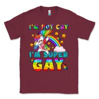 Burgundy LGBTQ I'm Not Gay I'm Super Gay Classic Tee - BundleAndBundleShop