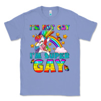 Colony Blue LGBTQ I'm Not Gay I'm Super Gay Classic Tee - BundleAndBundleShop