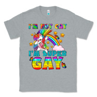 Heather Grey LGBTQ I'm Not Gay I'm Super Gay Classic Tee - BundleAndBundleShop