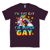 Plum LGBTQ I'm Not Gay I'm Super Gay Classic Tee - BundleAndBundleShop