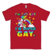 Red LGBTQ I'm Not Gay I'm Super Gay Classic Tee - BundleAndBundleShop