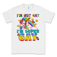 White LGBTQ I'm Not Gay I'm Super Gay Classic Tee - BundleAndBundleShop