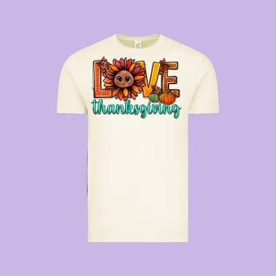 Love Thanksgiving Bbs Vintage Tee Designed By Bundleandbundleshop