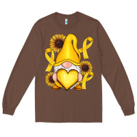 Chestnut Childhood Cancer gnome Long Sleeve Tee - RanaPortraitStore