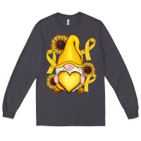 Smoke Childhood Cancer gnome Long Sleeve Tee - RanaPortraitStore